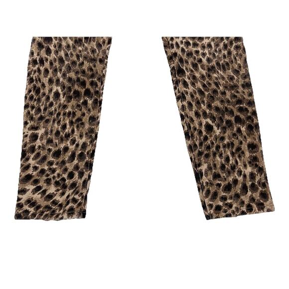 J. Mclaughlin Leopard Baxter Zipper Detail Moto Skinny Pants Size 10 - Picture 3 of 12